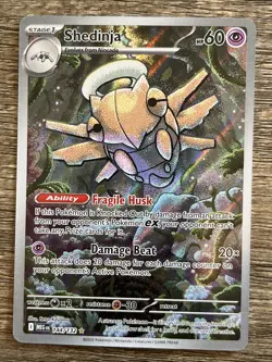 Pokemon: Shedinja 144/132 Mega Evolutions Illustration Rare NM - Image 1