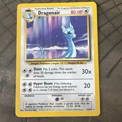 Pokemon TCG Base Set Dragonair 18/102 Rare NM Vintage WOTC - Image 1