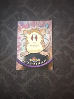 Pokemon Topps Foil Raticate #20 Blue Logo - Image 1