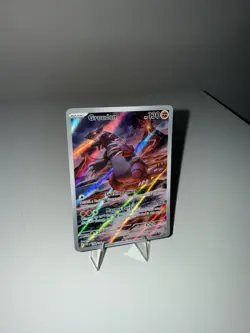 Pokemon Groudon Illustration Rare Near Mint, 199/182 Paradox Rift TCG - Image 1