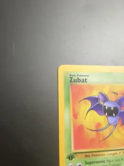 ZUBAT 1999 POKEMON ORIGINAL FOSSIL 1ST EDITION COMMON A 57/62 LP - Image 2