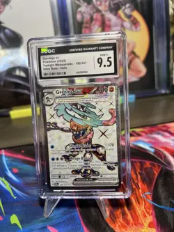 2024 Pokemon Twm En-Twilight Masquerade 198 Greninja Ex Ultra Rare CGC 9.5 MINT+ - Image 1