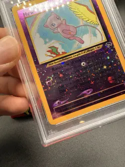 Pokemon TCG Southern Islands Mew 1/18 Reverse Holo PSA 8 NM-MT Double Swirls - Image 2