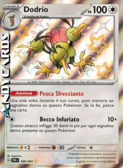 DODRIO 200/091 • Rara Shiny • Destino di Paldea PAF POKEMON - Image 1