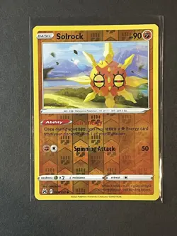Solrock 069/159 Reverse Holo Crown Zenith Pokemon TCG Quantity Available - Image 1