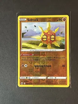 Solrock 069/159 Reverse Holo Crown Zenith Pokemon TCG Quantity Available - Image 2