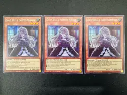 Yu-Gi-Oh TCG X3 Ghost Belle Haunted Mansion 1st Edition Rare NM - Image 2