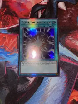 Yugioh! Super Polymerization CH01-EN033 Ultra Rare 1st Edition Near Mint - Image 1