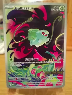 Pokemon SEALED Bulbasaur 133/132 Mega Evolution Box Topper Stamped Promo - Image 1