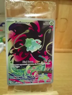 Pokemon SEALED Bulbasaur 133/132 Mega Evolution Box Topper Stamped Promo - Image 2