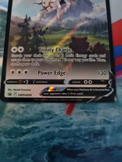 Pokemon TCG Arceus V Swsh204 Swsh: Sword & Shield Black Star Promo Holo LP - Image 2
