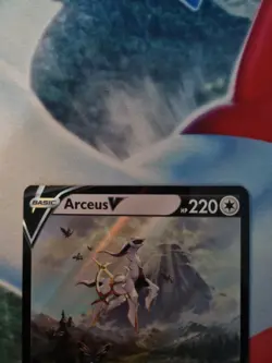 Pokemon TCG Arceus V Swsh204 Swsh: Sword & Shield Black Star Promo Holo LP - Image 3