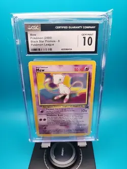 2000 Mew Black Star Promo 8 - GEM MINT Pokemon League CGC 10 - Image 1