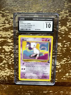 2000 Pokemon League Black Star Promo MEW Non Holo #8 CGC 10 GEM MINT - Image 1