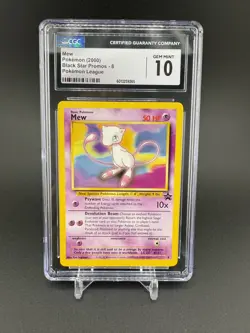 2000 Pokemon Mew Black Star Promo #8 Pokemon League CGC 10 GEM MINT - Image 1