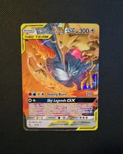 2018 Pokemon TCG Moltres Zapdos Articuno GX 44/68 Hidden Fates Holo - NM/Mint - Image 1