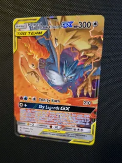 2018 Pokemon TCG Moltres Zapdos Articuno GX 44/68 Hidden Fates Holo - NM/Mint - Image 3