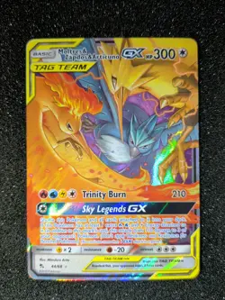 Moltres & Zapdos & Articuno GX 44/68 - NM -Hidden Fates Holo Pokemon TCG - Image 1