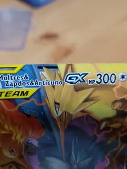 Pokemon TCG Moltres Zapdos & Articuno GX tag team 44/68 Hidden Fates Holo NM - Image 3