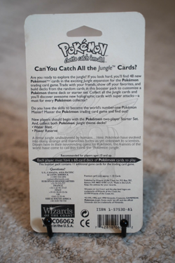 Pokemon Jungle Booster Blister Pack Wigglytuff Artwork 1999 WOTC Factory Sealed - Image 2