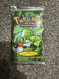 Pokemon Jungle Booster, Scyther Artwork, 1999 WOTC, New, Sealed - Image 1