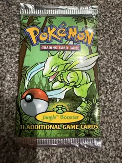 Pokemon Jungle Booster, Scyther Artwork, 1999 WOTC, New, Sealed - Image 2