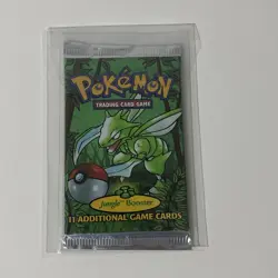 Pokemon Jungle Booster, Scyther Artwork, 1999 WOTC, New, Sealed - Image 1