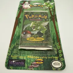 Pokemon Jungle Booster Blister Pack Scyther Artwork 1999 WOTC Factory Sealed - Image 2