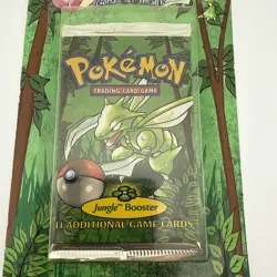 Pokemon Jungle Booster Blister Pack Scyther Artwork 1999 WOTC Factory Sealed - Image 3