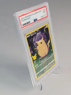 2021 Pokemon Celebrations Pikachu Full Art Holo PSA 9 Mint 005/025 - Image 2