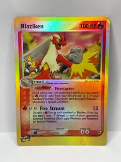 Pokemon TCG Ruby & Sapphire Blaziken 3/109 Reverse Holo Rare HP - Image 1