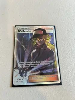 Pokemon TCG N's Resolve Trainer Sun&Moon Cosmic Eclipse Full Art Ultra Rare #232 - Image 3