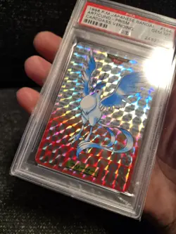 PSA 10 1996 Pokemon Card Japanese Bandai Articuno Prism Carddass Vending Red - Image 4