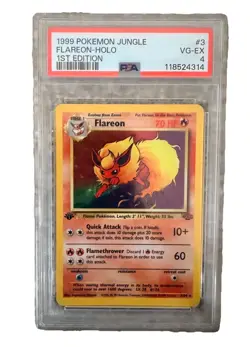 Pokemon TCG Jungle Flareon Holo Rare 3/64 1st Edition (Very Good-Excellent) - Image 1