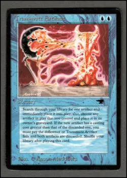 Transmute Artifact Magic mtg Heavy Play, English Antiquities x1 - Image 1