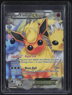 2016 Pokemon XY Generations Radiant Collection #RC28 Flareon EX - Image 1