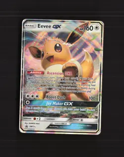 Eevee GX SM174 Sun & Moon Black Star Promo Holo Pokemon Card DMG - Image 1