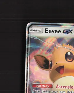 Eevee GX SM174 Sun & Moon Black Star Promo Holo Pokemon Card DMG - Image 3