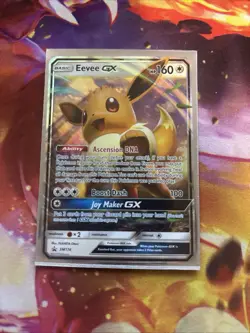 Pokemon TCG Eevee GX SM174 Sun & Moon Promo Basic GX Holo Card English - Image 1