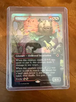 MTG Lorwyn Eclipsed Vibrance 0295 Borderless FOIL NM - Image 1