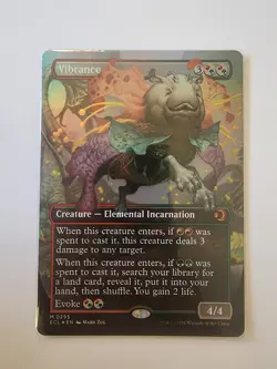 Vibrance - Foil - #0295 - Borderless Foil Lorwyn Eclipsed MTG - Image 2