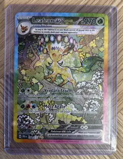 Pokemon Leafeon EX Sir 144/131 Prismatic Evolutions TCG Card - Image 1