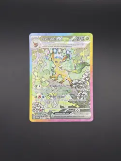 Pokemon Leafeon EX Sir 144/131 Prismatic Evolutions TCG Card NM-Mint - Image 1