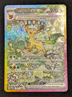 Leafeon ex 144/131 Prismatic Evolutions SIR Pokemon TCG Card NM - Image 1