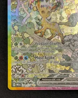 Leafeon ex 144/131 Prismatic Evolutions SIR Pokemon TCG Card NM - Image 5