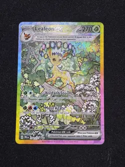 Pokemon Leafeon EX Sir 144/131 Prismatic Evolutions TCG Card NM-Mint - Image 1