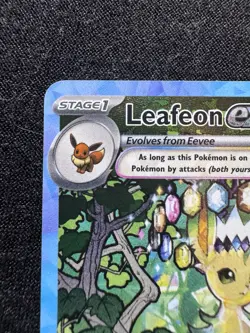 Pokemon Leafeon EX Sir 144/131 Prismatic Evolutions TCG Card NM-Mint - Image 3