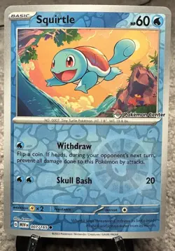Squirtle - (Pokemon Center Exclusive) 007/165 Miscellaneous Cards & Products... - Image 1