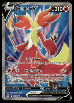 Pokemon Cards Delphox V 173/196 Lost Origin Rare Ultra NM - Image 1