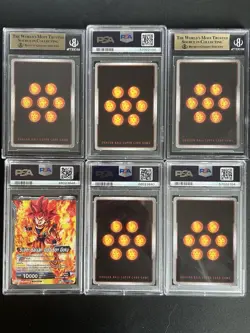 Dragon Ball Super Lot Of Six Graded Secret Rare Cards PSA 10 - Image 3